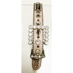 BB Simon Matte Pink Swarovski Leather Collar