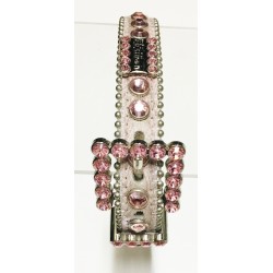 BB Simon Calf Hair Metallic Swarovski Collar