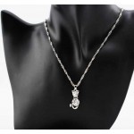 Crystal Cat Necklace