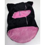 Minky Pink & Black Coat