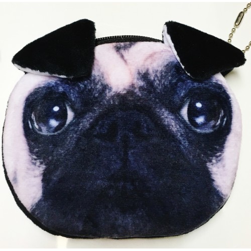 Pug Coin Purse With Ears