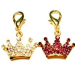 Rhinestone Crown Charm