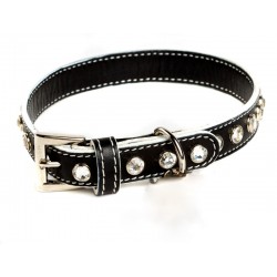 Leather Swarovski Collar