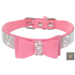 Rhinestone 4Bling Bow Collar