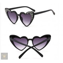 Heart Rhinestone UV400 Sunglasses