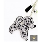 Poodle Bling Keychain