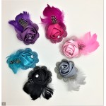 Rosette Feather Fascinator