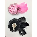 Rosette Feather Fascinator