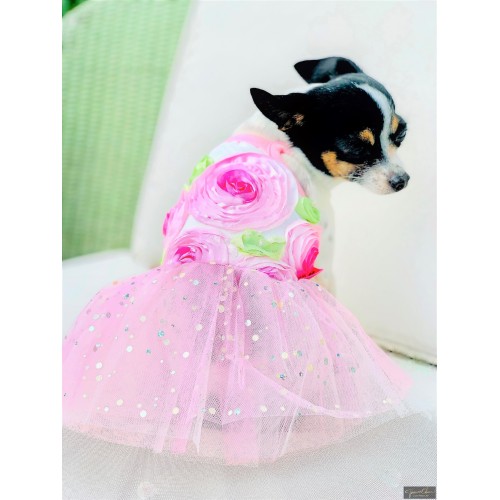 Rosette Sparkle Tutu Dress