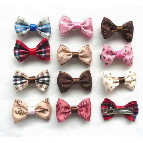 Designer Pet Bow Clips