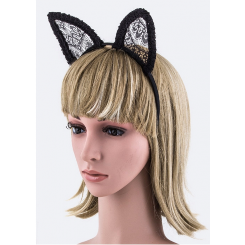 Lace Cat Ear Headband