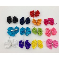 Rhinestone Pearl Bow